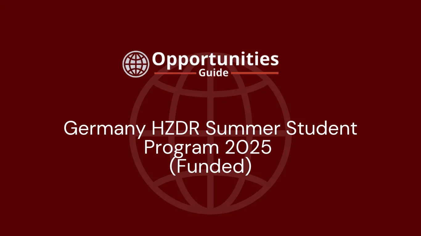 Germany HZDR Summer Student Program 2025 (Funded)