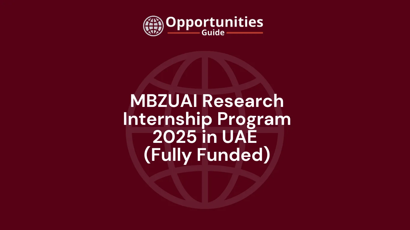 MBZUAI Research Internship Program 2025 in UAE (Fully Funded)