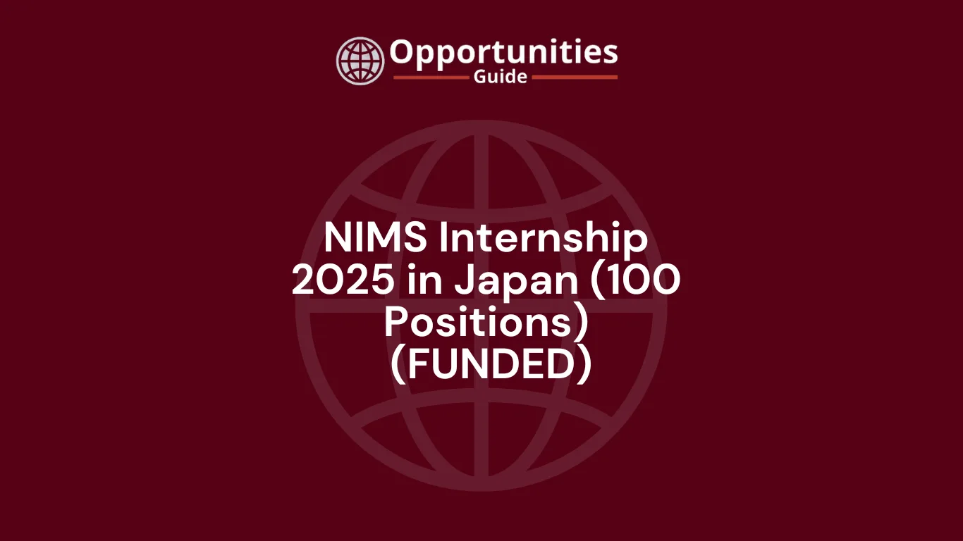 NIMS Internship 2025 in Japan (100 Positions) (FUNDED)