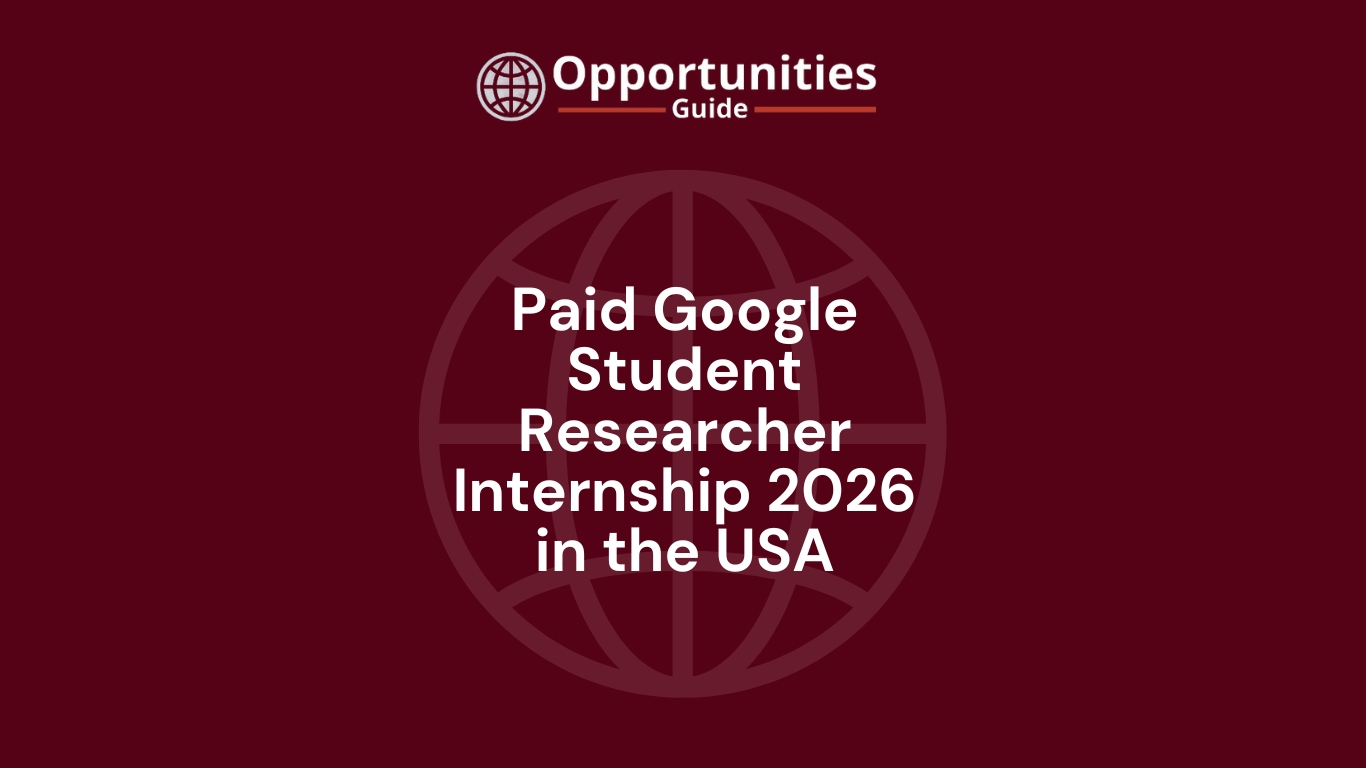 Paid Google Student Researcher Internship 2026 in the USA