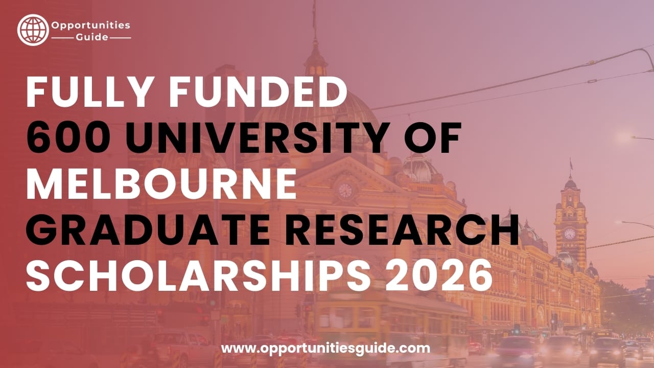 Fully Funded 600 University of Melbourne Graduate Research Scholarships 2026