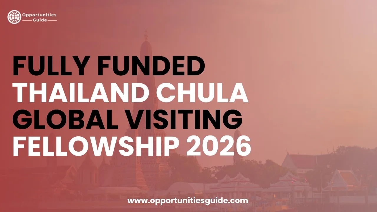 Fully Funded Thailand Chula Global Visiting Fellowship 2026