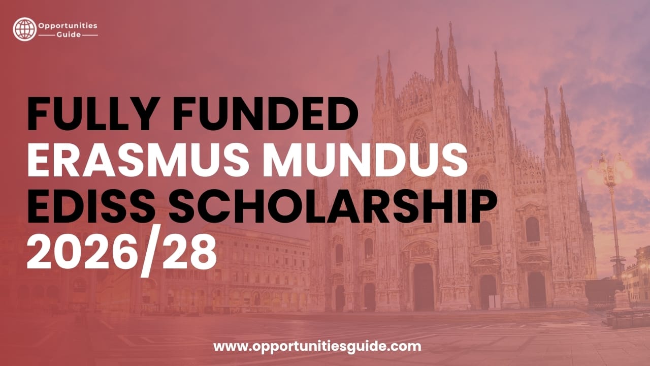 Fully Funded Erasmus Mundus EDISS Scholarship 2026/28