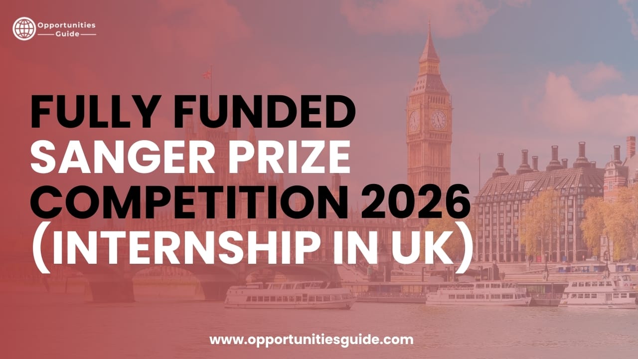Fully Funded Sanger Prize Competition 2026 (Internship in UK)