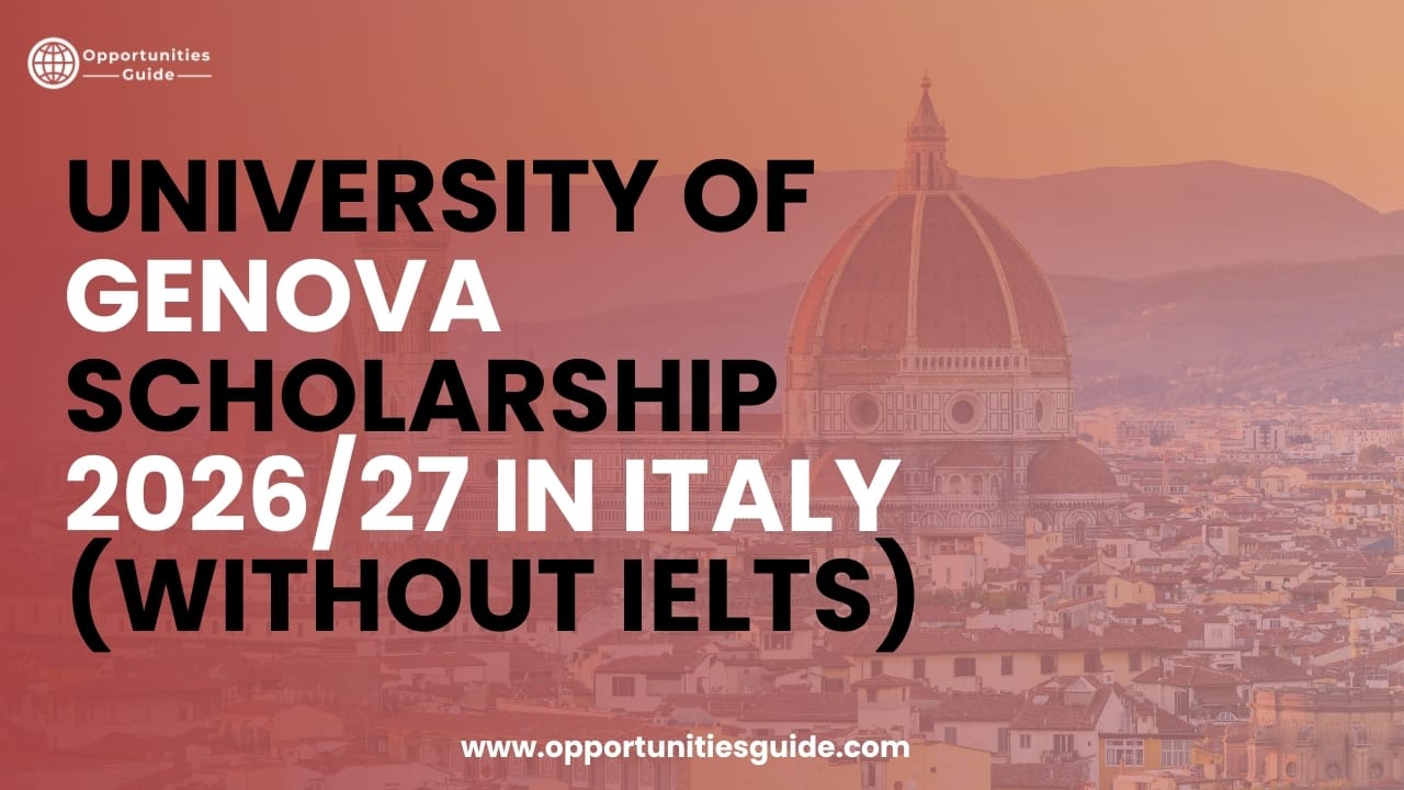 University of Genova Scholarship 2026/27 in Italy (Without IELTS)