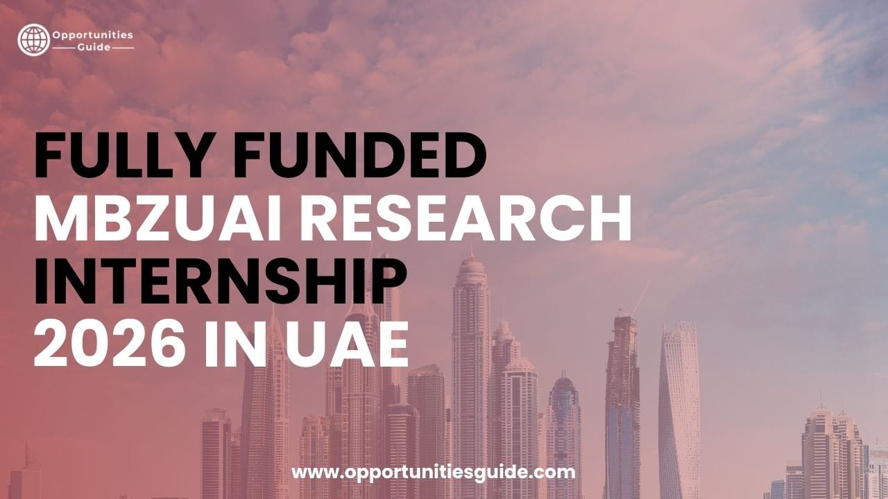 Fully Funded MBZUAI Research Internship 2026 in UAE