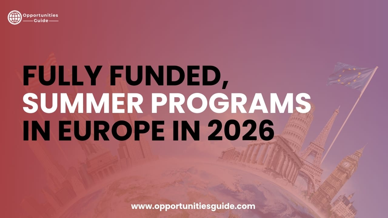 Fully Funded, Summer Programs in Europe in 2026
