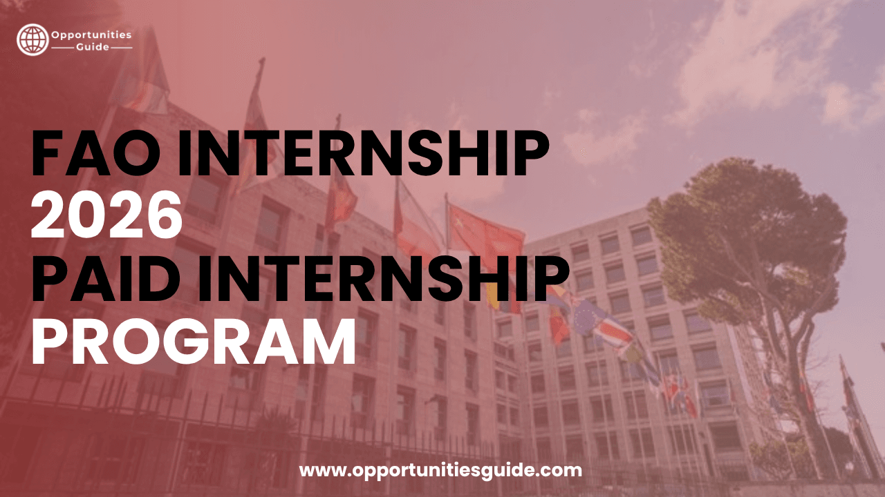 FAO Internship 2026 (Paid UN Internship in Italy & Worldwide) – Apply Without IELTS