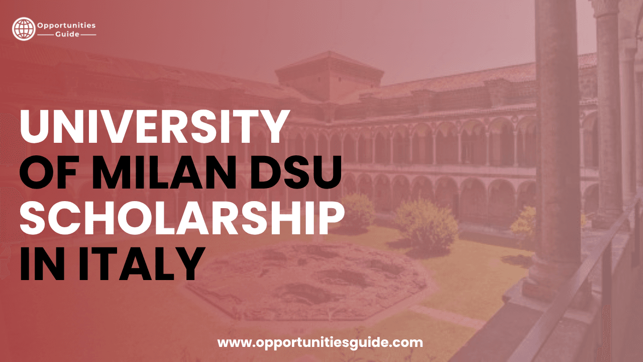 University of Milan DSU Scholarship 2026/27 in Italy | Fully Funded