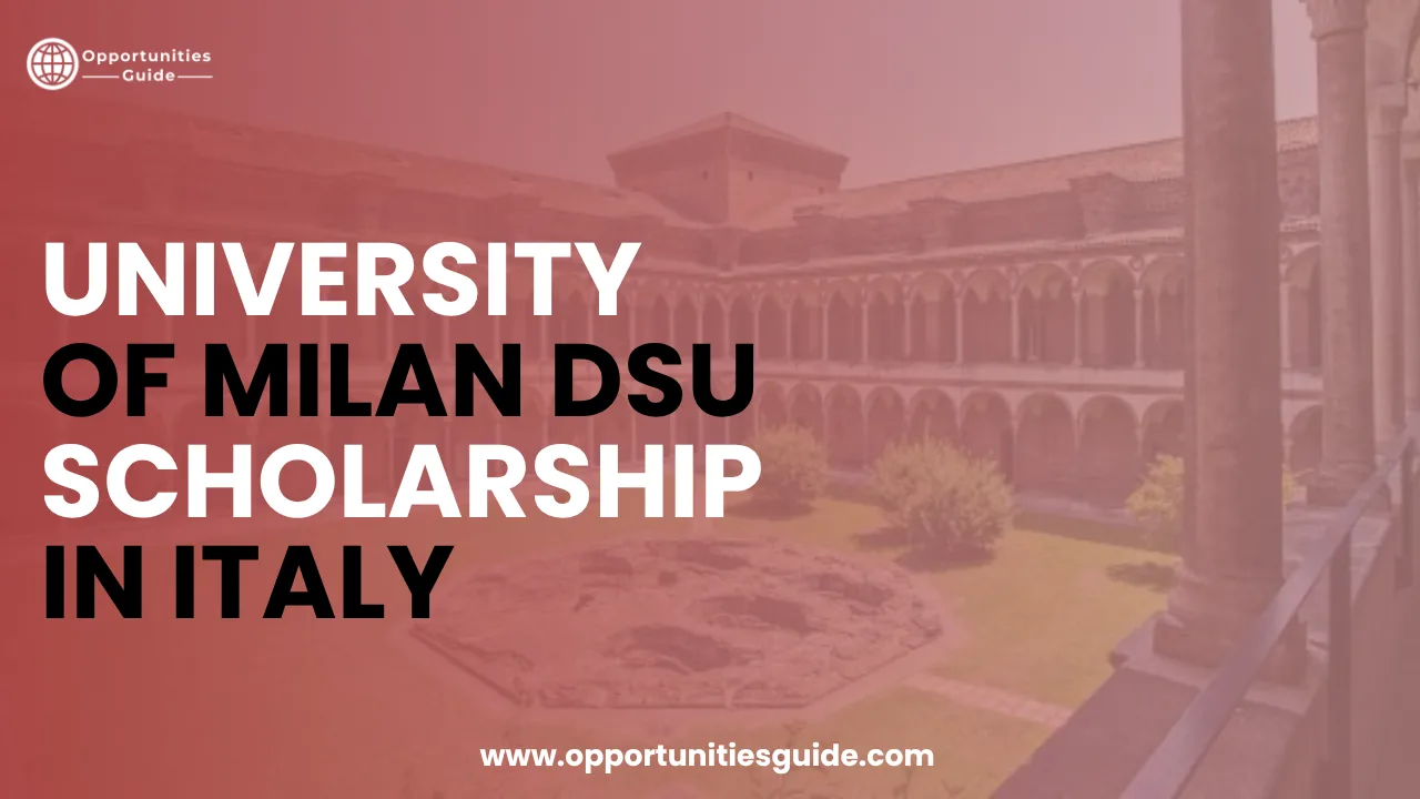 University of Milan DSU Scholarship 2026/27 in Italy | Fully Funded