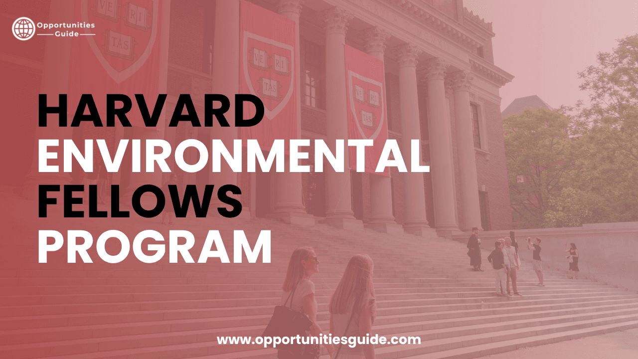 Harvard Environmental Fellows Program 2027 in USA | Fully Funded