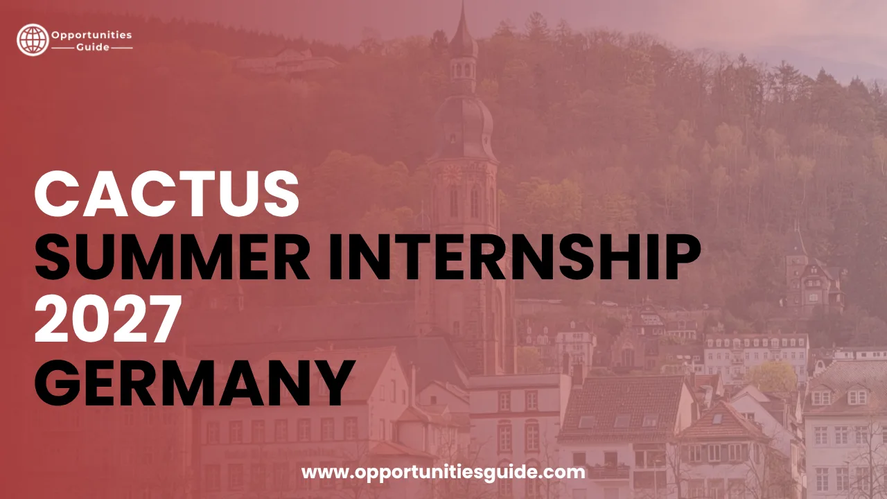 CaCTuS Summer Internship 2027 in Germany (Fully Funded)